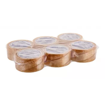Transparentes lösungsmittelbasiertes Klebeband BESTPAK 48 mm x 60 m, klare Rolle zum Versiegeln und Verpacken