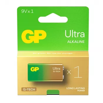 ALKALINE BATTERY 6LR61 9V GP ULTRA 1 Stück