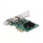 DeLOCK PCI Express x1 Karte 2 x RJ45 Gigabit LAN BCM Grau