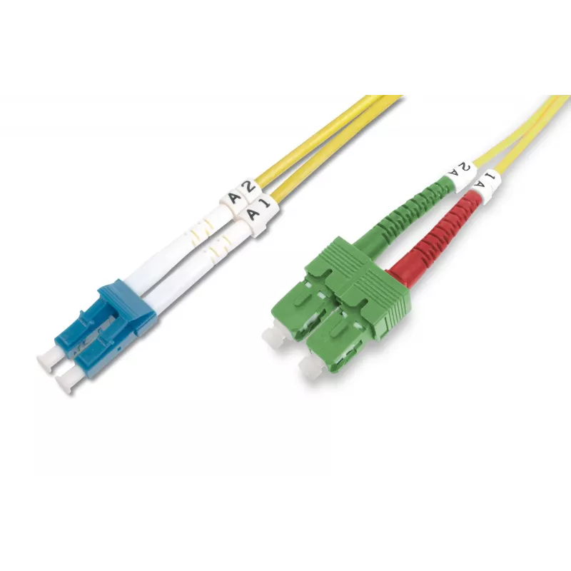 Glasfaser-Patchkabel SC APC auf LC PC Digitus DK-292SCA3LC-01 1m