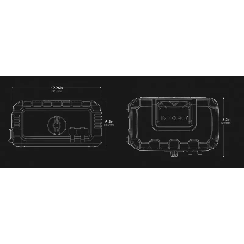Starthilfegerät NOCO GB500 6250A 12V/24V, tragbares Batterie-Booster für Automobil- und Nutzfahrzeuge