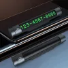 Temporäre Parkkarte Tellur TLL171251 – metallic-schwarz, zeigt zwei Telefonnummern an