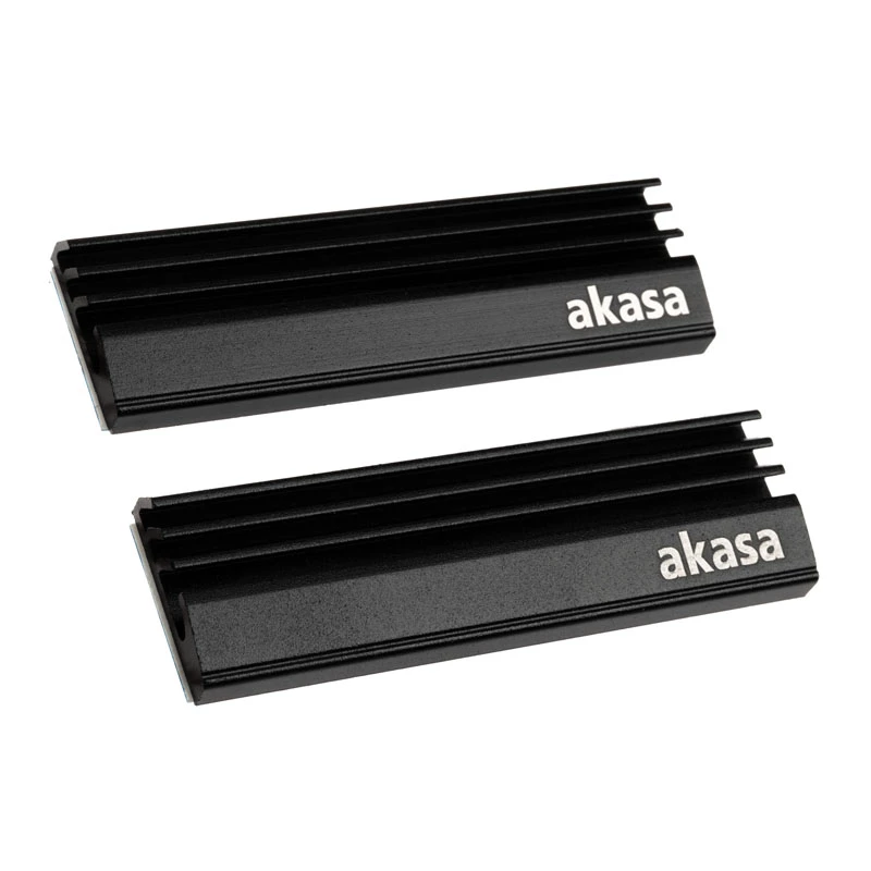Akasa A-M2HS01-KT02 Computer-Kühlsystem SSD-Kühlkörper/Radiator Schwarz 1 - 2 (A-M2HS01-KT02)