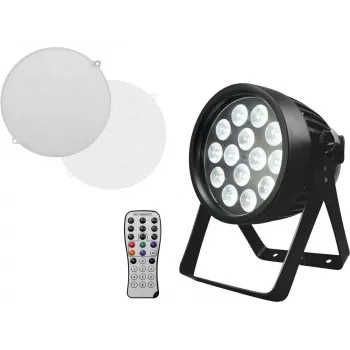 LED PAR-Scheinwerfer EUROLITE 14x8W QCL — Bühnen-PAR-Scheinwerfer, 14 LEDs × 8 W, kaltweiß/Farbmischung