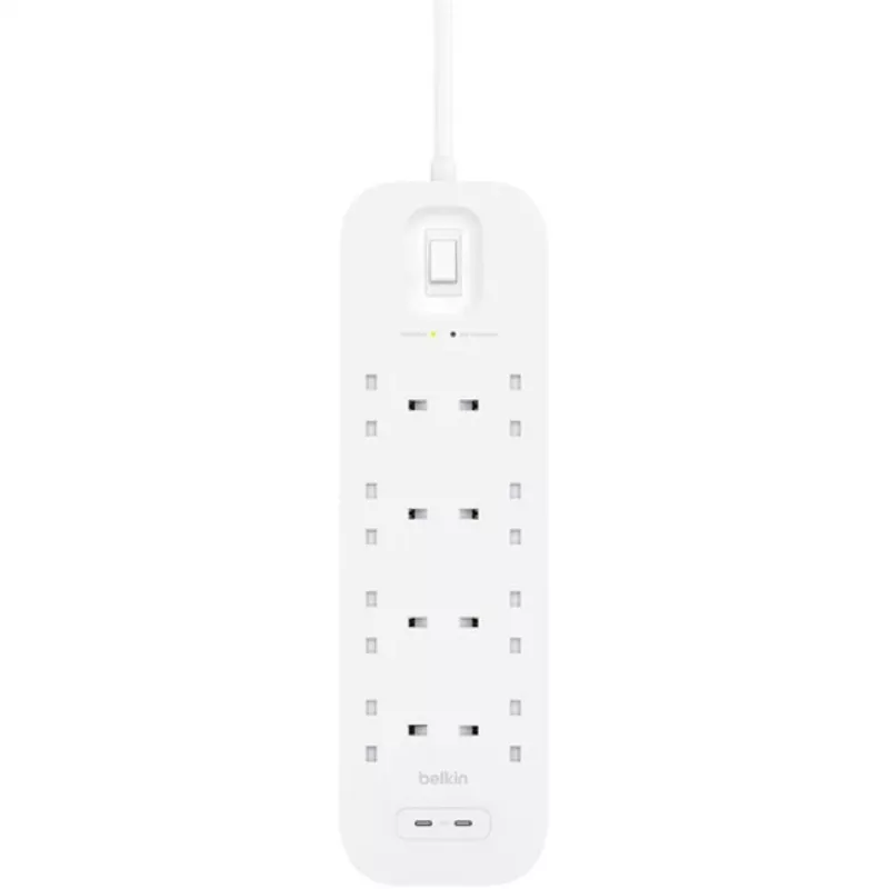 Überspannungsschutz SurgePlus 8x Schuko 2xUSB-C 900J 2m