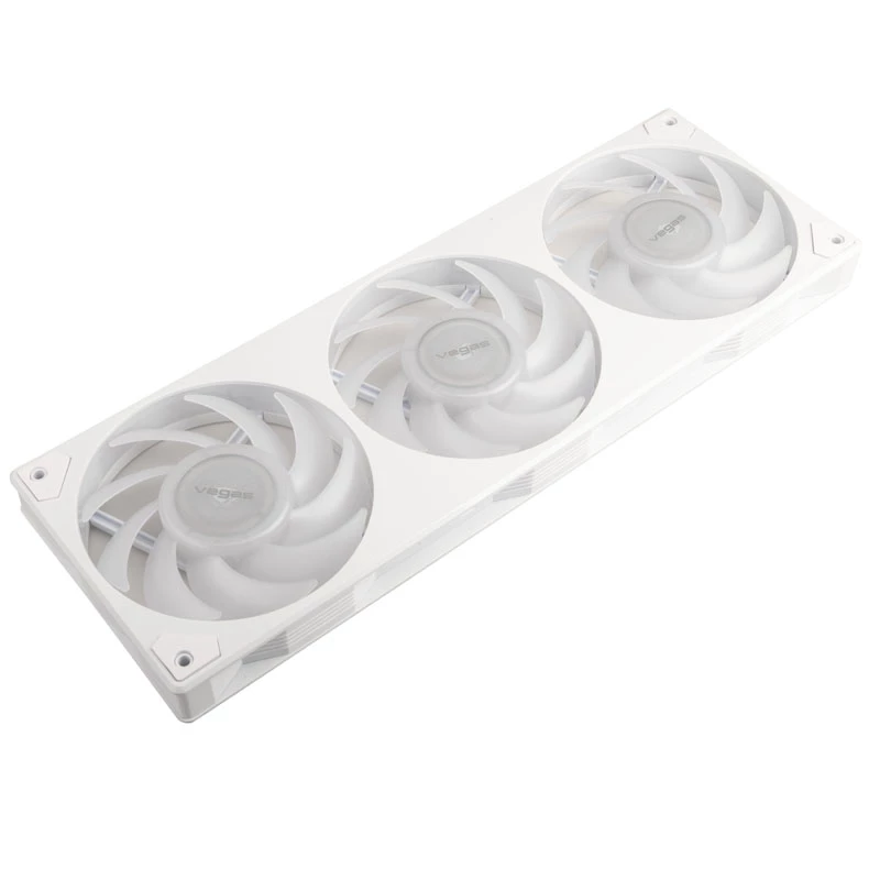 AKASA Vegas A36 120mm ARGB Gehäuselüfter - Weiß (3er-Pack)