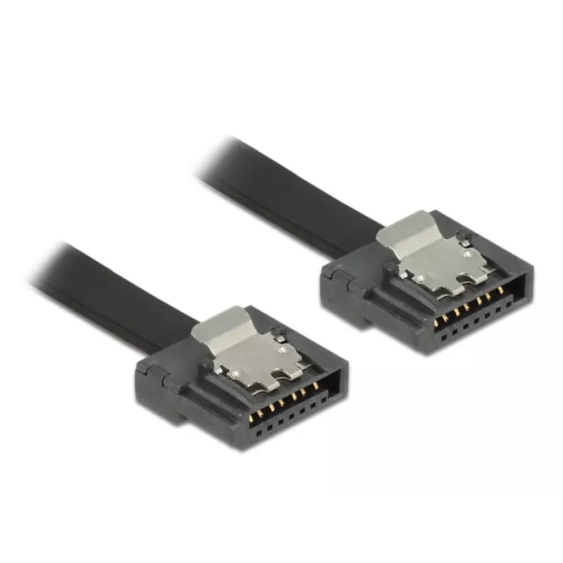 SATA-Kabel DeLOCK 0,2m 2xSATAIII Schwarz