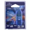 Kartenleser Titanum TA101B USB 2.0, blau – unterstützt MicroSD, SD/SDHC, MMC, MS-Formate, 480 Mbit/s