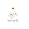 Einbau-Gaskochfeld SIMFER H3.201.TGRSP, 2 Brenner, Glasoberfläche, Drehknöpfe, schwarz