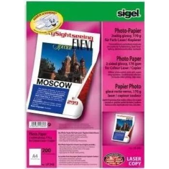 Fotopapier A4 Sigel LP342 Weiß