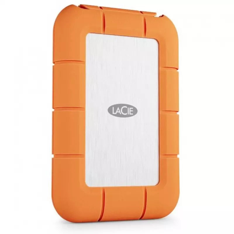 Externe SSD LaCie STND4000400 4 TB USB4 Gen 3x2 Thunderbolt USB Type-C, Orange/Edelstahl