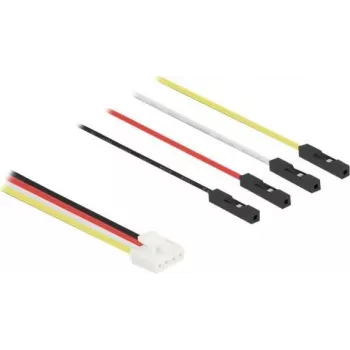 Internes Stromkabel DELOCK 86946, 0,05 m, 4-Pin auf 4×1-Pin-Stecker