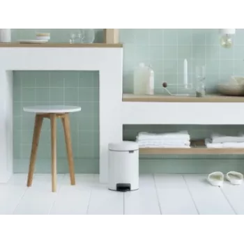 Brabantia 112126 Abfalleimer 3 l rund Weiß (11 21 26)