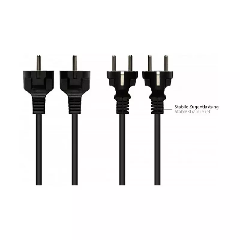Good Connections Schutzkontaktstecker auf C13 schwarz 3m