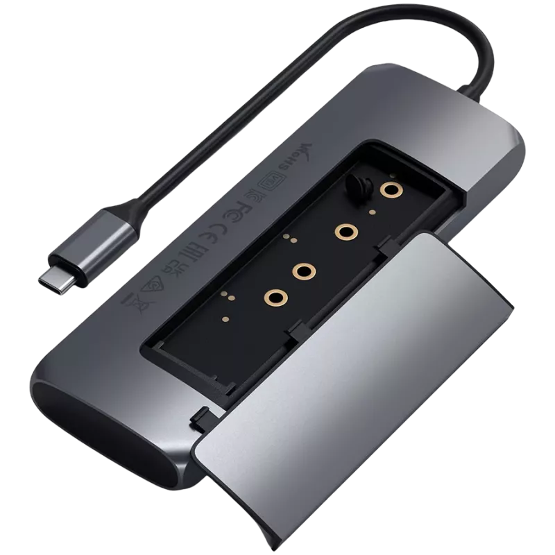 SATECHI USB-C M.2 NVMe / SATA SSD-Gehäuse