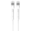Patchkabel Cat.6a U/FTP 1 Gbps Kupfer-Twisted-Pair-Netzwerkkabel, gebrochene Spitze 2 m weiß