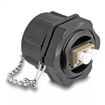 DeLOCK Glasfaseranschluss LC Duplex zu LC Duplex Multimode IP68