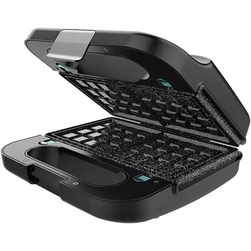 Cecotec Sandwichmaker | Rock’nToast 4in1 | 1000 W | Anzahl der Platten 4 | Schwarz