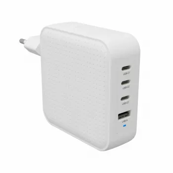 Hyper HyperJuice 100W USB-C GaN Travel Charger 3C+1A - Weiß (HJ1002WHWWGL)