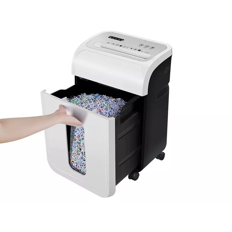 Bürodokumentenvernichter TRACER TRANIS47633 Weiß — 4x12 mm Kreuzschnitt, 14 Blatt Kapazität, 20 L Auffangbehälter