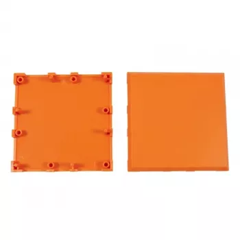 ALLNET Brick'R'knowledge Kunststoffgehäuse 2x2 orange Ober- und Unterteil 10er-Pack