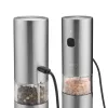 Caso Salz- und Pfeffermühle | SpiceDuo | Elektrisch | Gehäusematerial Edelstahl | Lithium