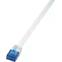 Logilink SlimLine - Patchkabel - RJ-45 (M) - RJ-45 (M) - 1 m - UTP - CAT 6 - Weiß (CF2031U)