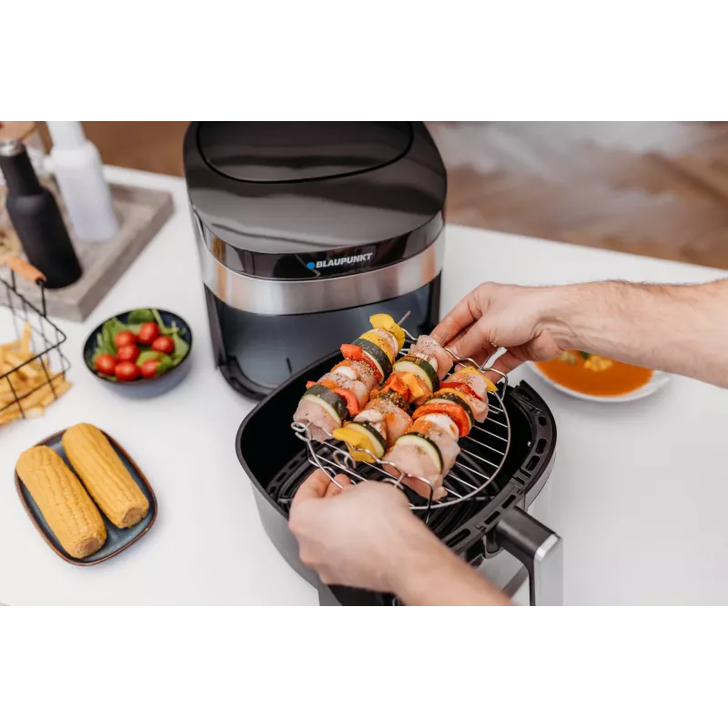Fritteuse Blaupunkt AFD722 7,2 L, 1800 W, 40–200 °C, Touch-LED, Aluminium, weiß