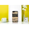 Handyhülle Man and Wood für iPhone 7/8 – weiß mit schwarzem Ebenholz-Detail