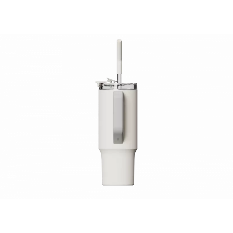 Thermo-Strohhalm-Becher Xiaomi Straw Mug White 1 L — Edelstahl-Innenraum, auslaufsicher, 240×132×97 mm