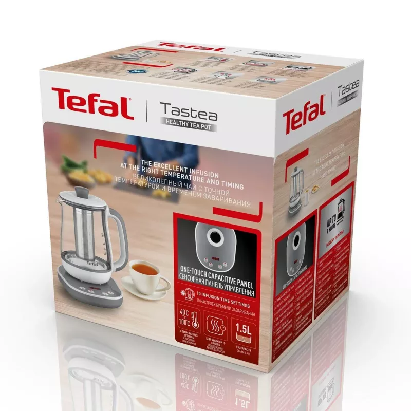 Tefal BJ551B10 Teekocher 1,5 L 1430 W Grau, Weiß