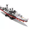Konstruktionsspielzeug Cobi HMS Belfast Modell im Maßstab 1:300 COBI-4844, Ausstellungsbau des historischen Leichten Kreuzers der Royal Navy