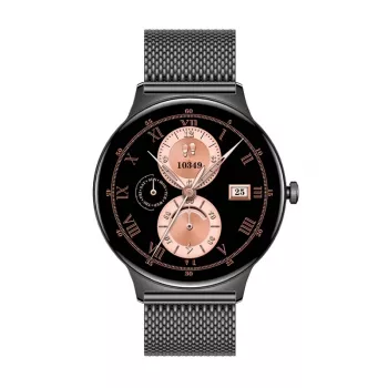 Smartwatch Colmi V89 Steel Schwarz mit Herzfrequenzmesser, wasserdicht