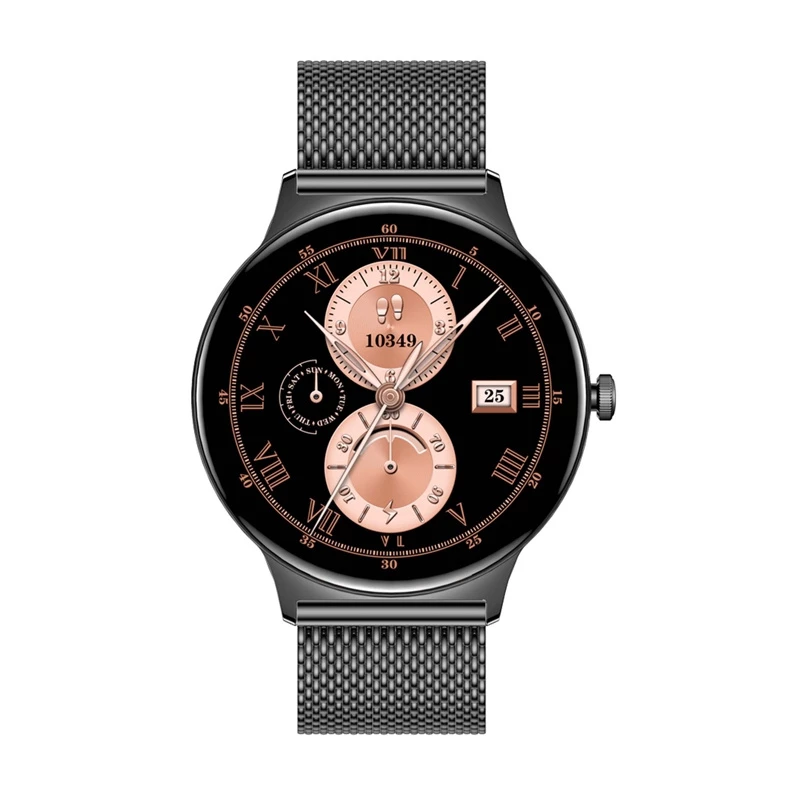 Smartwatch Colmi V89 Steel Schwarz mit Herzfrequenzmesser, wasserdicht