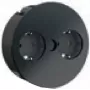 Bachmann TWIST - 2 m - 2 AC-Ausgänge - Innenbereich - Metall - Kunststoff - Schwarz - 42,5 mm