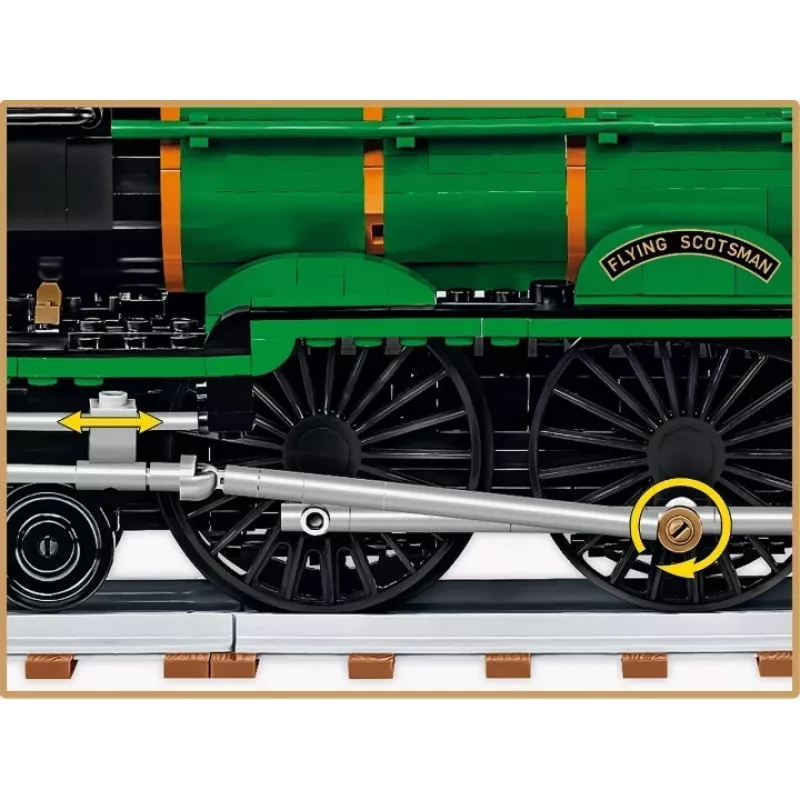 Cobi Bausteine Zug Flying Scotsman Modell COBI-6292 Maßstab 1:48, Konstruktionsset