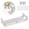 Maclean Kabel-/Steckdosenleisten-Organizer unter dem Schreibtisch, max. Belastung 5 kg, weiß, MC-106 W