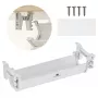 Maclean Kabel-/Steckdosenleisten-Organizer unter dem Schreibtisch, max. Belastung 5 kg, weiß, MC-106 W
