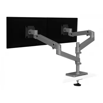 Ergotron LX Pro - Montageset (Doppelarm) - für 2 LCD-Bildschirme - Lochplattenmontage - Aluminium - Dunkelgrau - Bildschirmgröße: bis 61 cm (bis 24 Zoll)