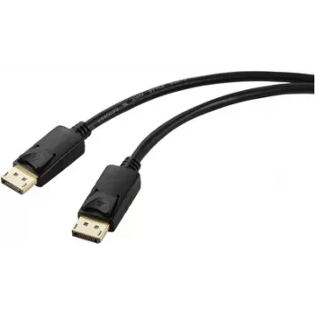 Renkforce DisplayPort-Verbindungskabel DisplayPort-Stecker, DisplayPort-Stecker 2,00 m Schwarz DisplayPort-Kabel (RF-5771514)