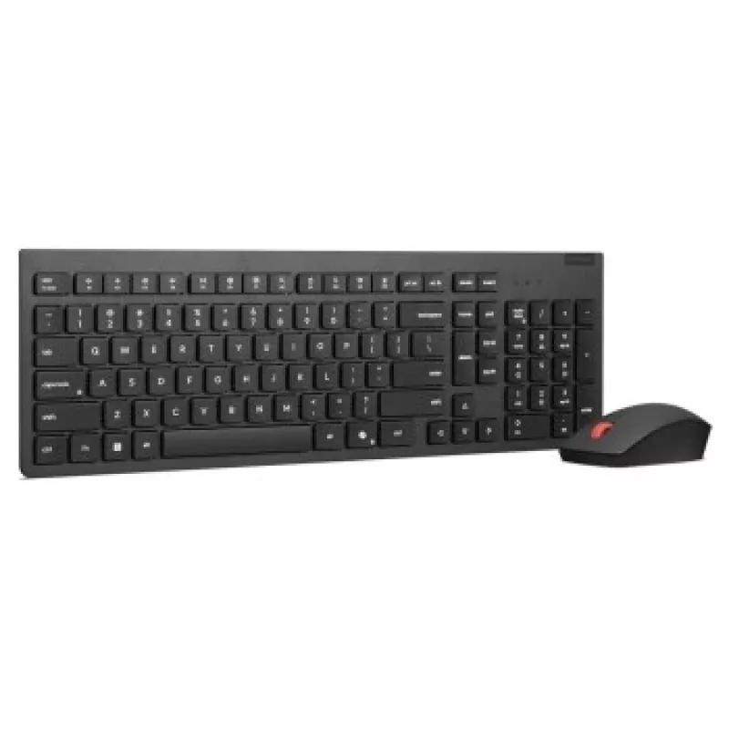 Kabelloses Tastatur-Maus-Set Lenovo Essential Wireless Combo Gen2 — schwarz, kompaktes Layout, kabellose Verbindung