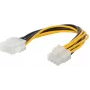 8-pol EPS-Verlängerungskabel ShiverPeaks 78221-HQ für CPU-Stromverlängerung, gesleevtes Kabel