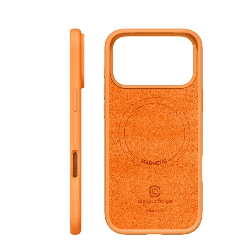 Schützende MagSafe-Hülle Crong für iPhone 17 Pro – Orange