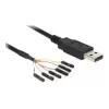 USB-Kabel DeLOCK 1,8 m USB2.0-A/TTL 6-pol Schwarz
