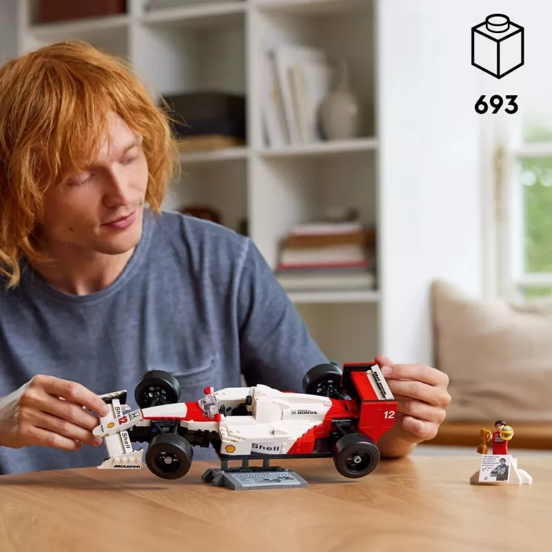LEGO Set McLaren MP4/4 Ayrton Senna 10330 — LEGO ICONS Modell im Maßstab