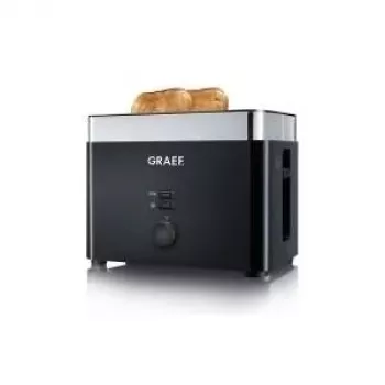 Graef TO 62 - Toaster - 2-Scheiben - 2-Schlitze - Schwarz