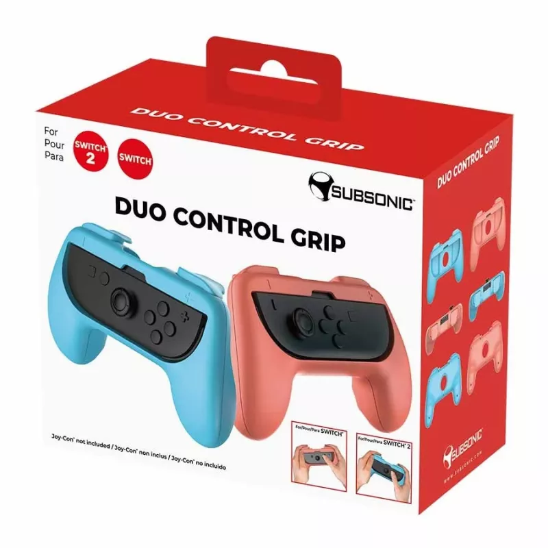 Controller-Griff Subsonic Joy-Cons Komfortgriff Switch & Switch 2 Pink Türkis
