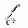ART RAMM L-35HD Gasfeder-Tischhalterung für 1 Monitor 17–45 Zoll, USB-A und USB-C