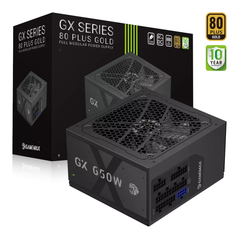 Gamemax Netzteil, 80 PLUS, Gold | GX 650GF | 650 W