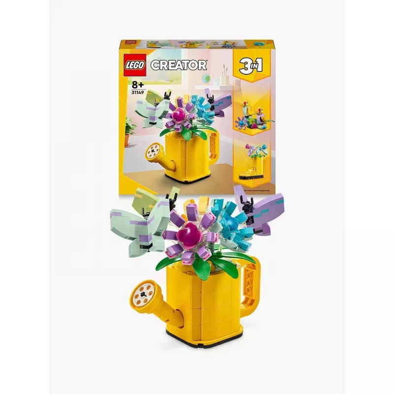 LEGO Creator Blume in Gießkanne 31149 — baubares Blumenmodell, 420 Teile, 120×150×130 mm